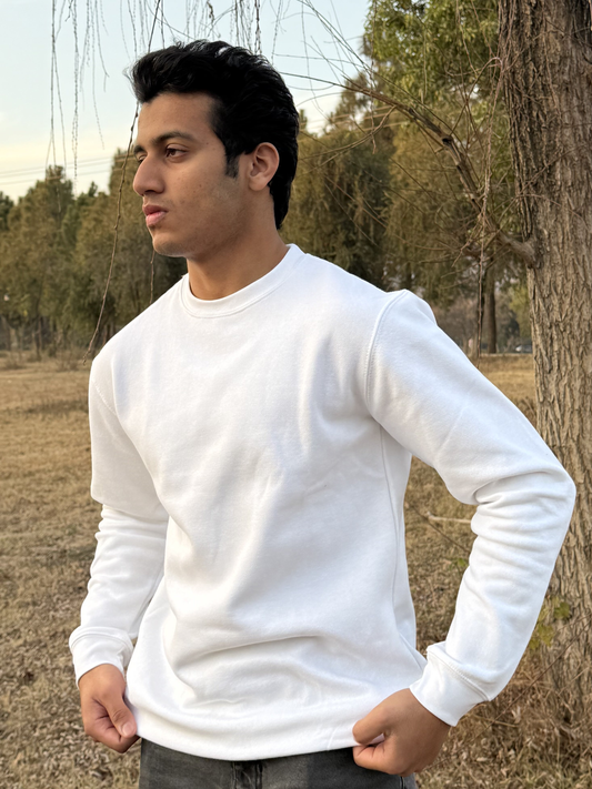 White Crewneck Sweatshirt